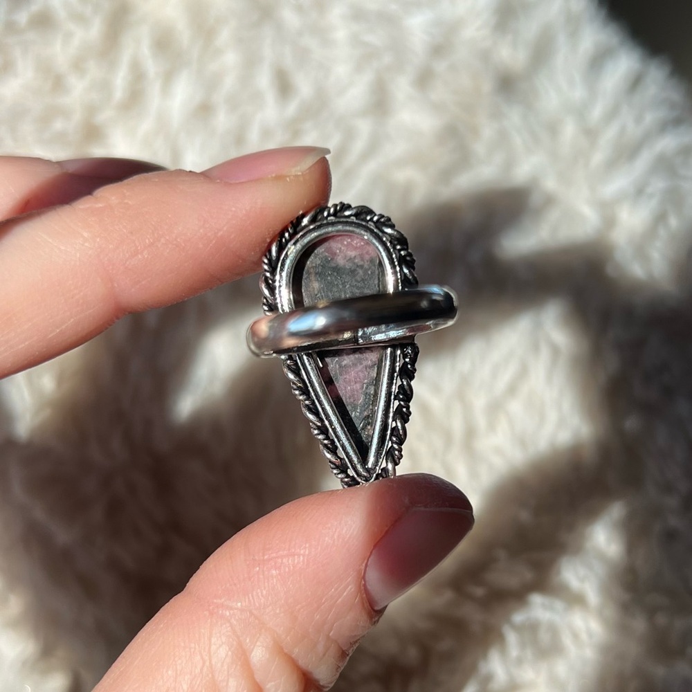 Silver Rhodonite Ring - Picture 8 of 9